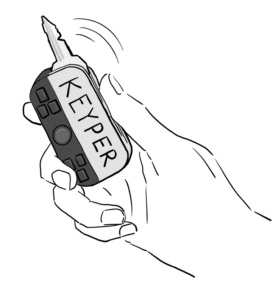 Keyper klein in hoek